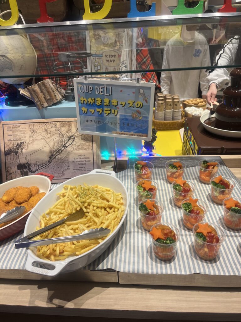 コンフォートスイーツ東京ベイの朝食ビュッフェのキッズコーナーの写真です