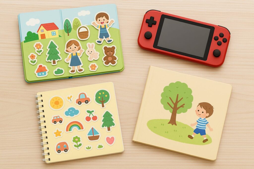 子連れ観劇に必須の暇つぶしグッズの画像です