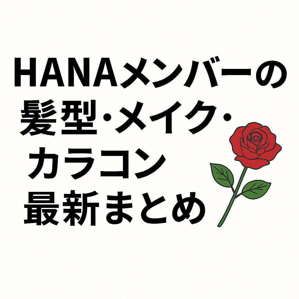 【2025初夏】HANAメンバーの髪型・メイク・カラコン最新まとめ｜ビジュアルから個性を読み解く